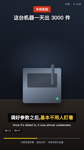 视频字幕样品